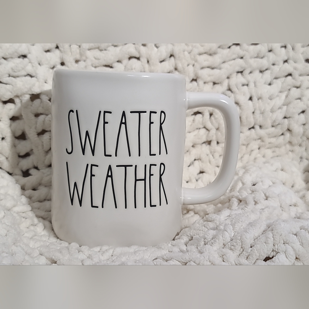🤍 RAE DUNN 🌬SWEATER WEATHER ~ Cup / Mug  ☕️ 🍂